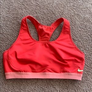 Nike Poppy Red High Impact Sports Bra EUC